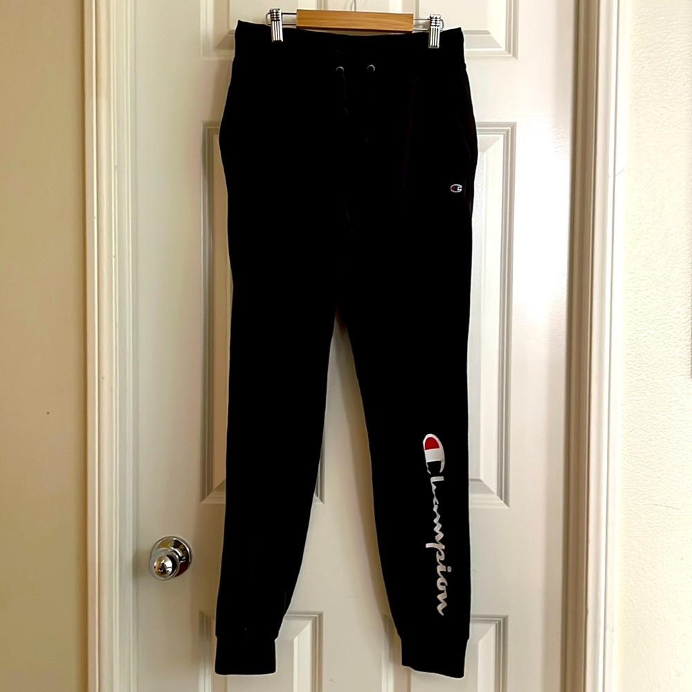 Champion Black Tapered Sweatpants